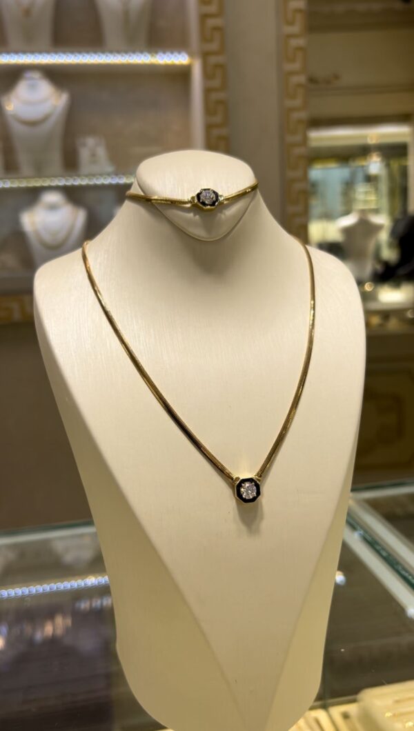 14 Ayar Taşlı İtalyan (Balıksırtı) Set